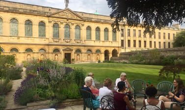 committee drinks in the provosts garden